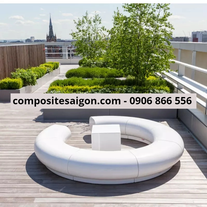 bo ban ghe sofa 2 8729 - Băng ghế ngoài trời hình tròn bằng bê tông sợi thủy tinh